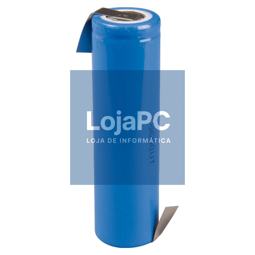BATERIA LITHIUM 18650 3.7V 2000MA RECARREGÁVEL C/ PATILHAS