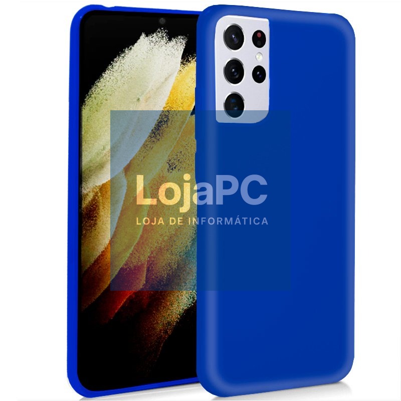 COOL Silicone Case for Samsung G998 Galaxy S21 Ultra (Blue)