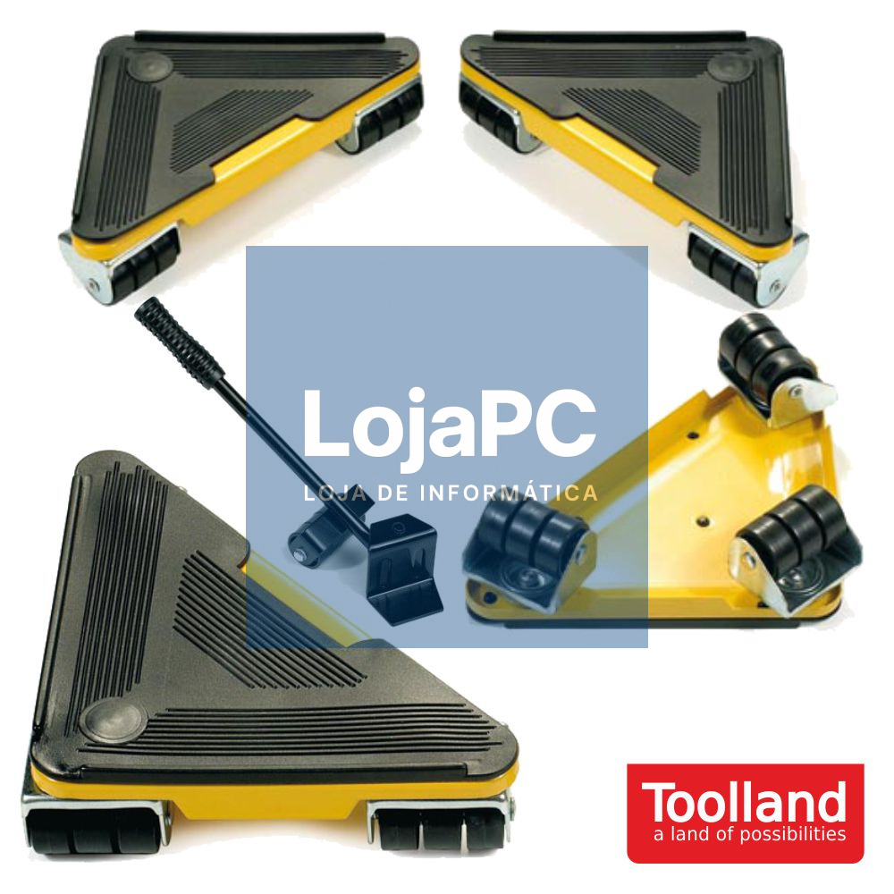CONJUNTO 4 BASES P/ CARREGAR MOBILIÁRIO MAX 100KG TOOLLAND
