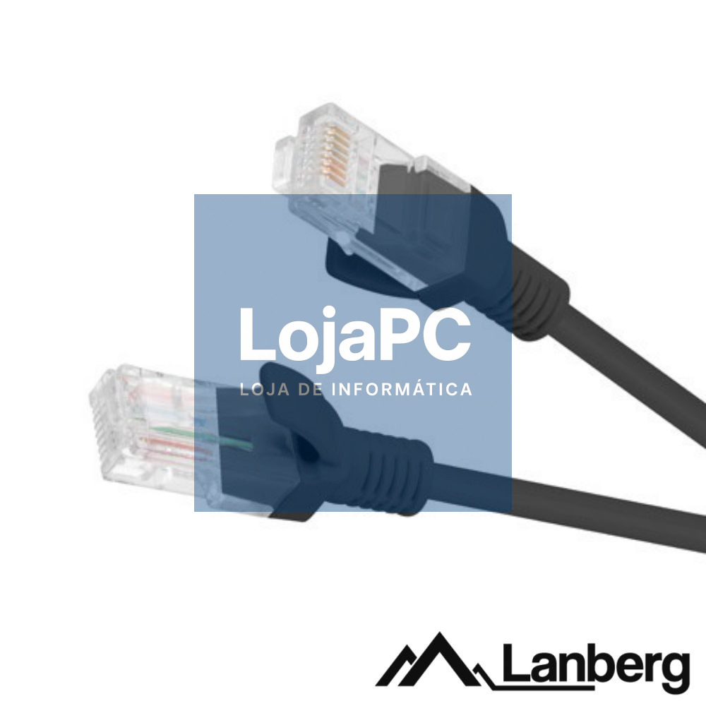 Cabo UTP CAT6 5m Preto LANBERG