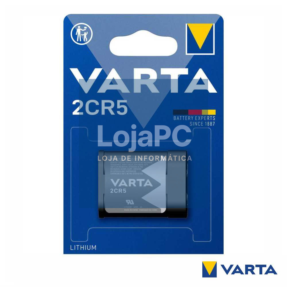 Pilha Lithium 2CR5 6v Blister VARTA