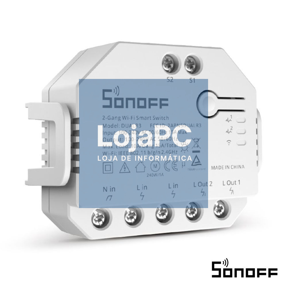 Interruptor Inteligente 3 Canais WiFi DUALR3 SONOFF