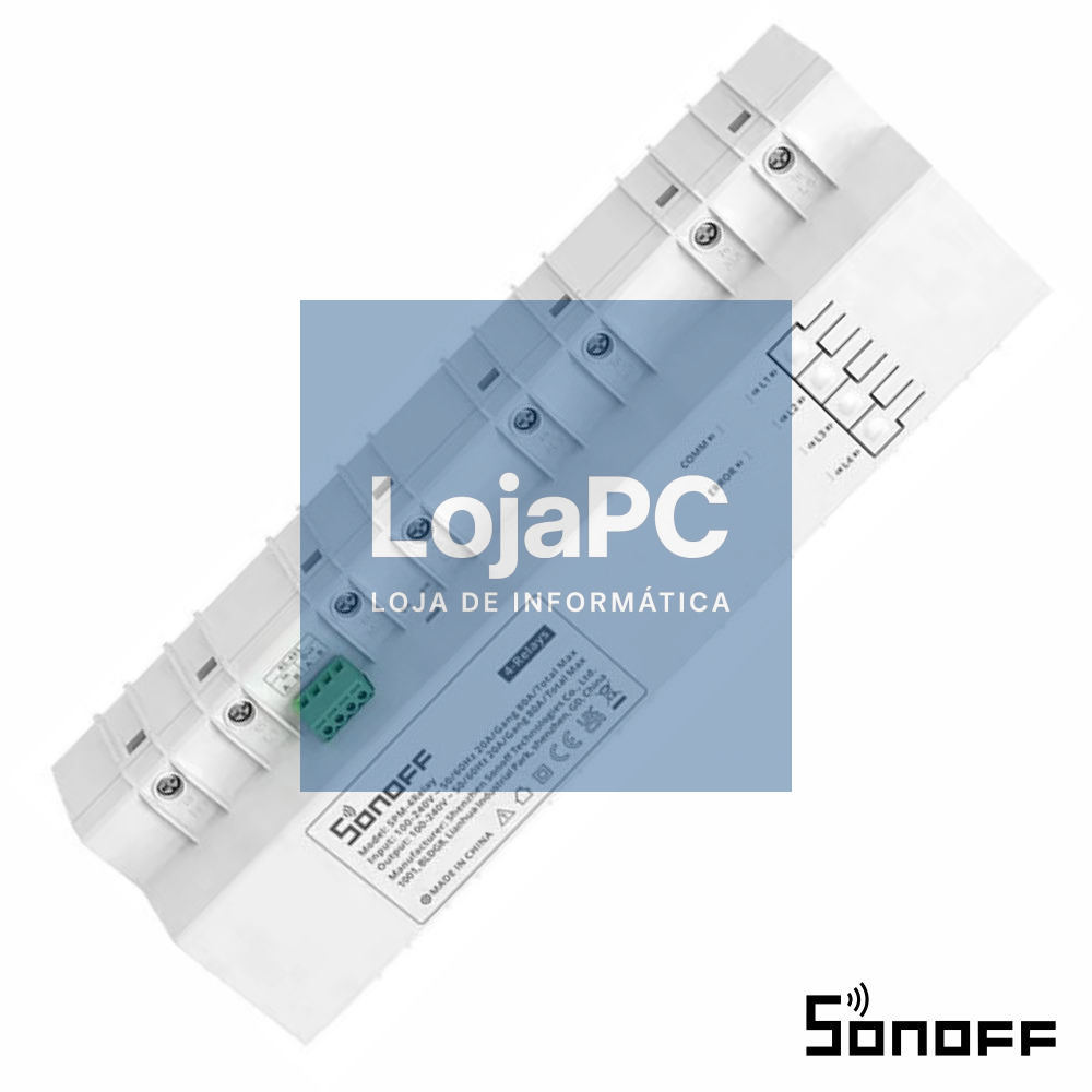 Contador de Energia 230V/80A 4 Relés 20A WiFi SONOFF