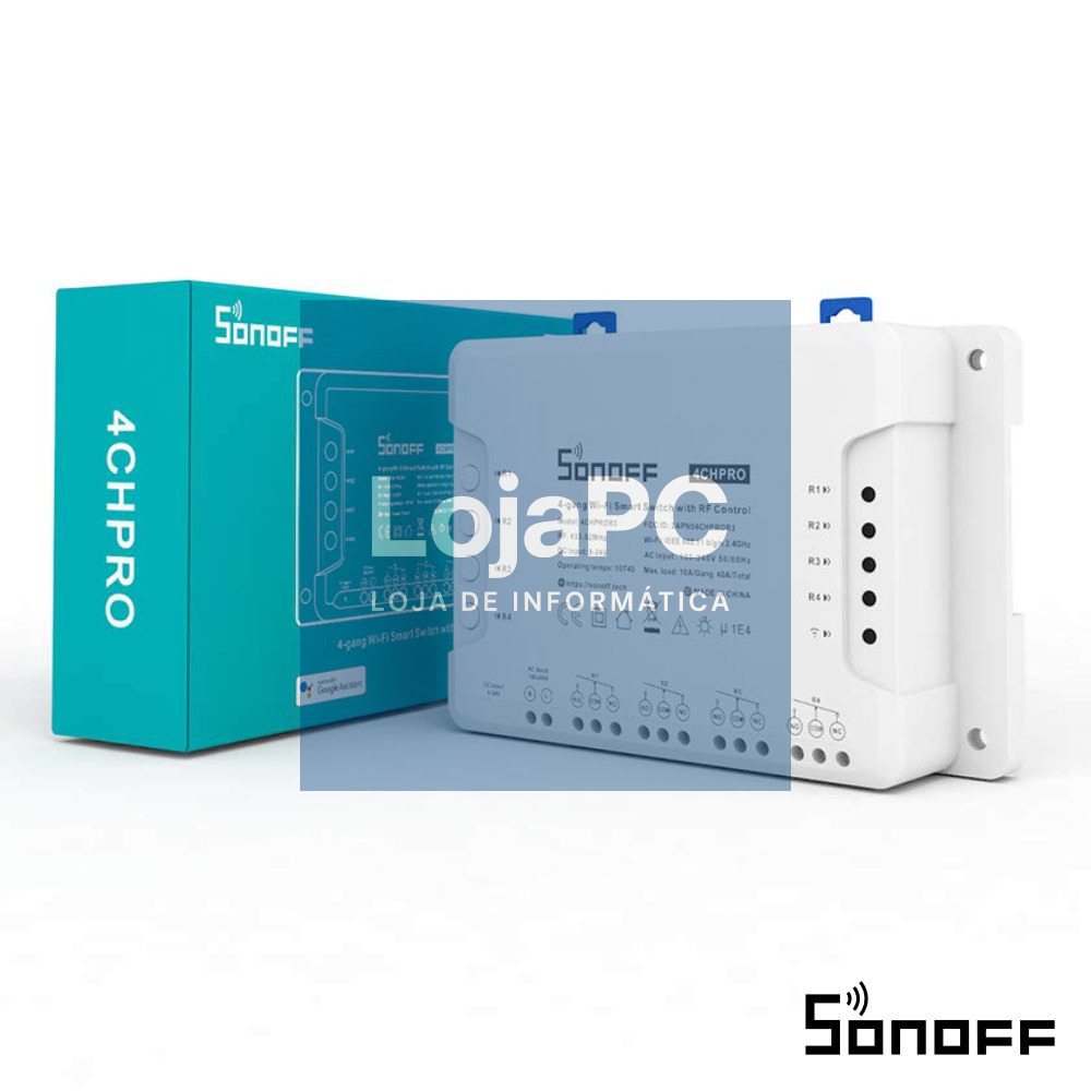 Módulo 4 Interruptores Inteligentes WiFi+RF 4CHR3/PROR3