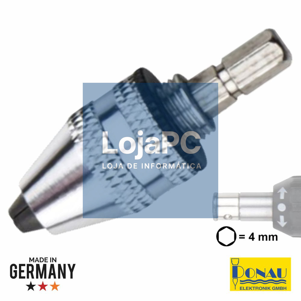 MANDRIL C/ BIT HEXAGONAL Ø22MM 0.3-3.2MM DONAU