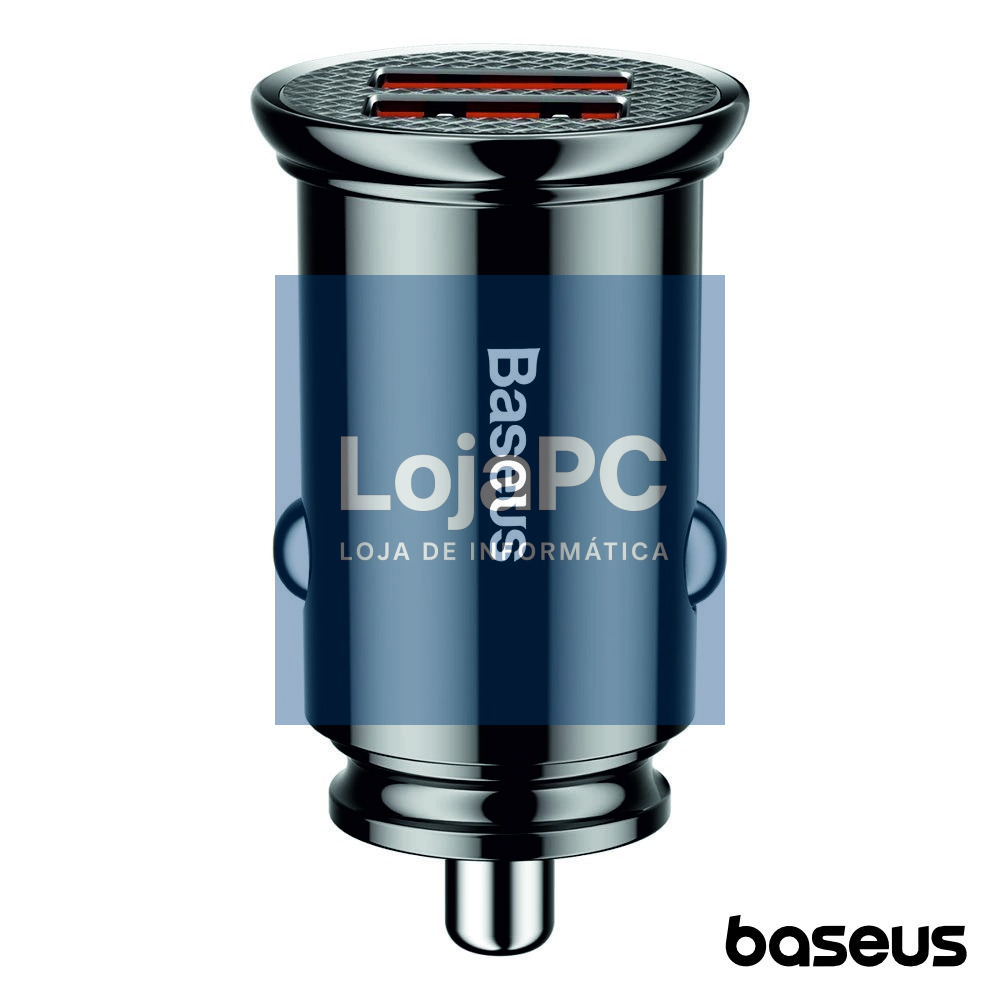 ADAPTADOR ISQUEIRO QUICK CHARGE3.0 2USB 12-24V 5A BASEUS