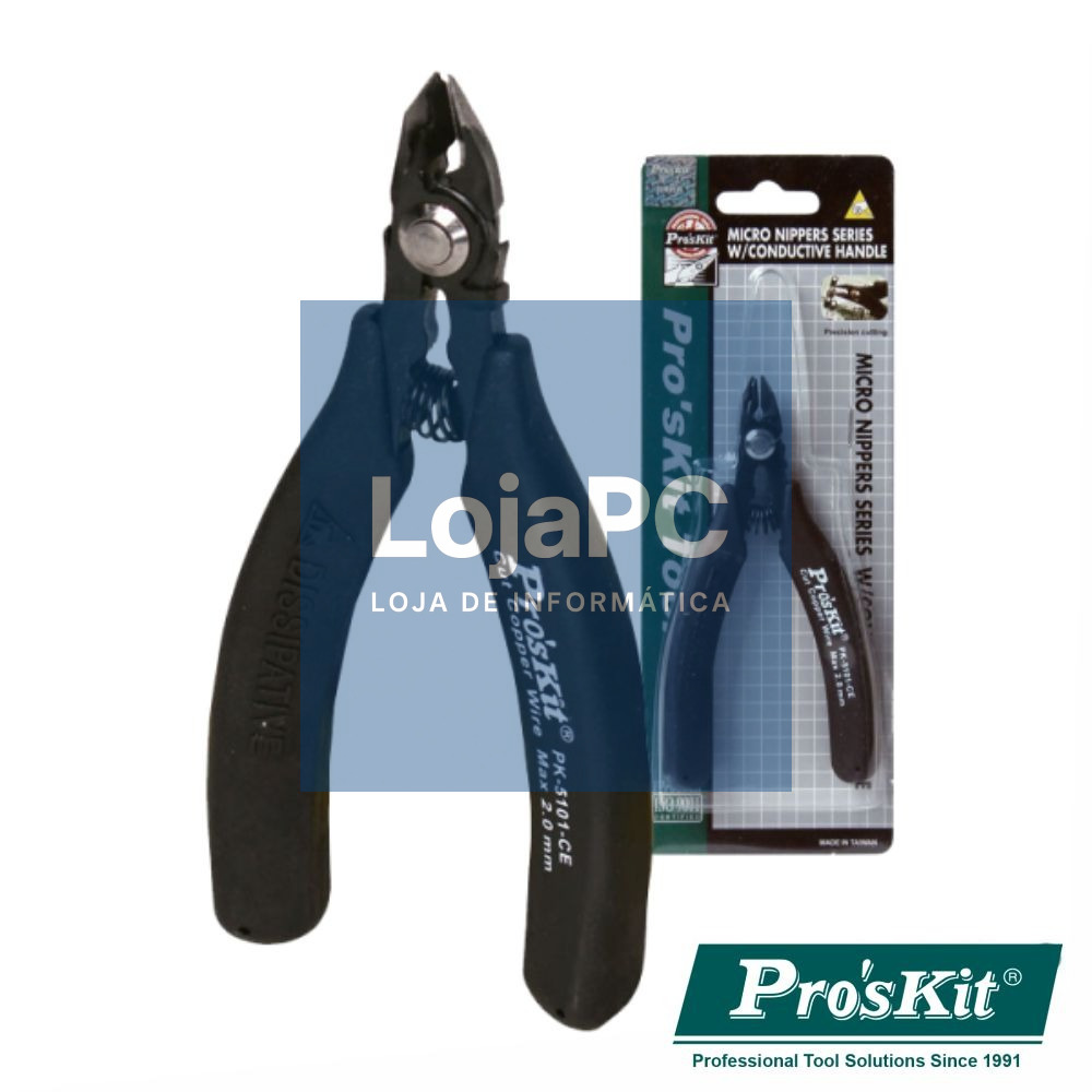 ALICATE DE CORTE C/ CLIP SEGURANÇA E PUNHO CONDUTOR PROSKIT