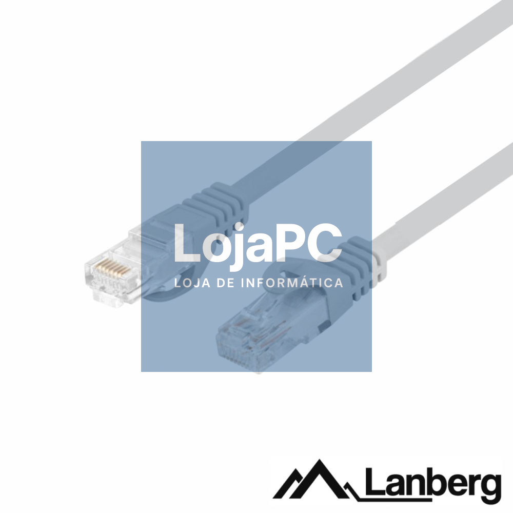 Cabo De Rede U/UTP CAT6 LSZH Cobre Puro 2m Cinzento