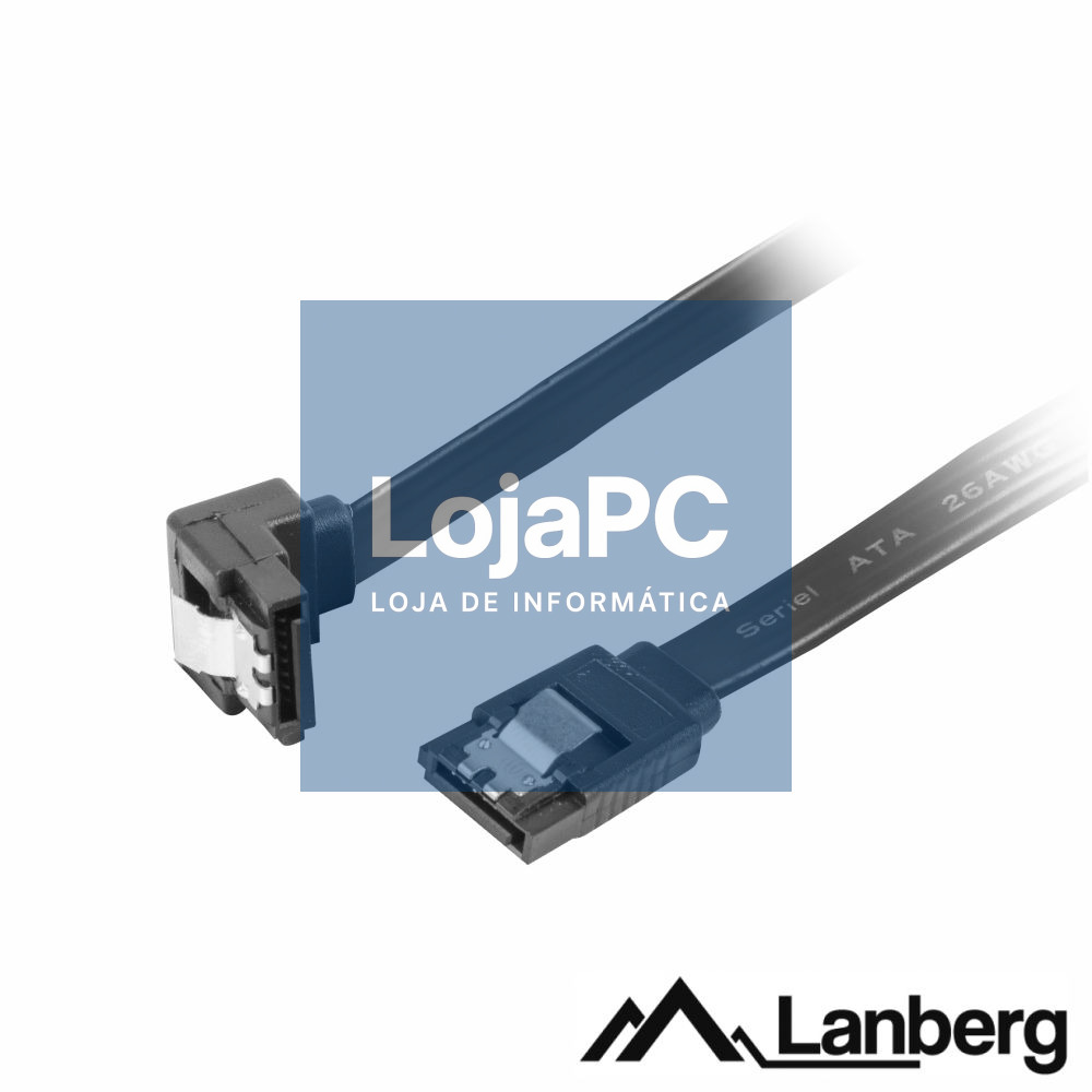 Cabo Dados SATA C/ Bloqueio 0.5m LANBERG