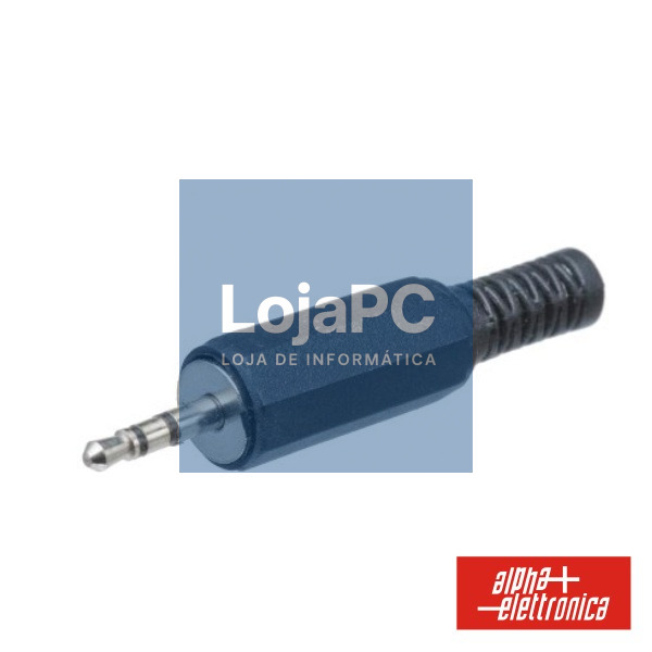 FICHA JACK 2.5MM MACHO ST PVC C/ GUARDA CABO
