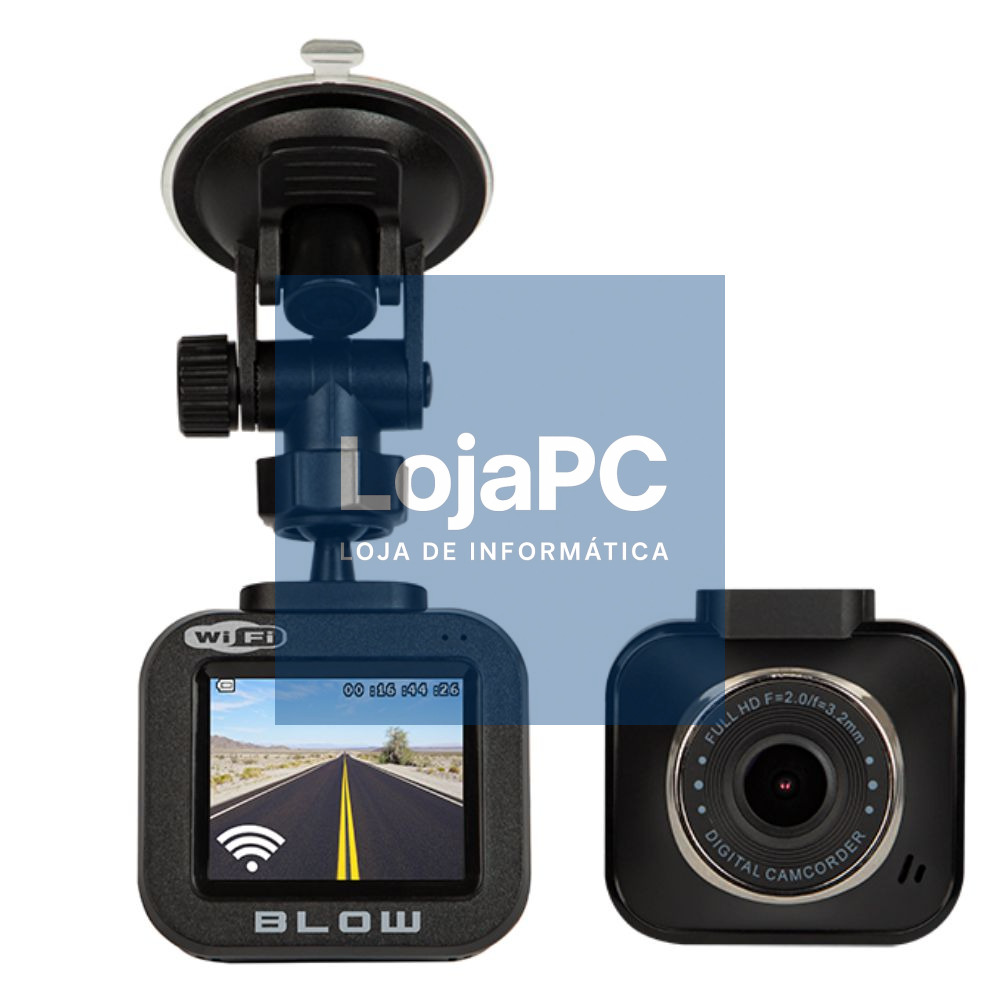 Câmara Vigilância Full HD 12MP P/ Auto 2" LCD 120º WIFI BLOW