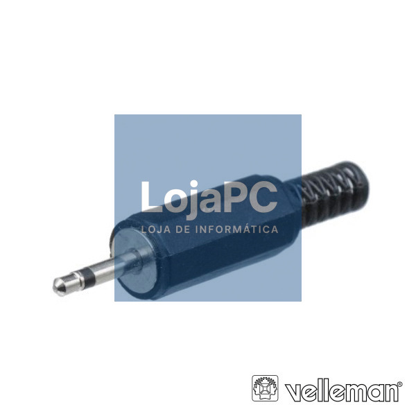 FICHA JACK 2.5MM MACHO MN PVC C/ GUARDA CABO