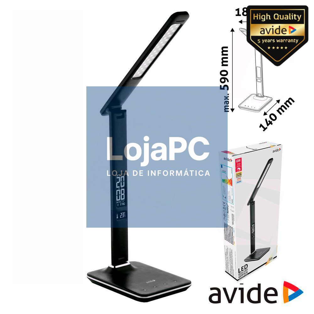 CANDEEIRO DECORATIVO LED 6W 5000K CALENDÁRIO 350LM AVIDE