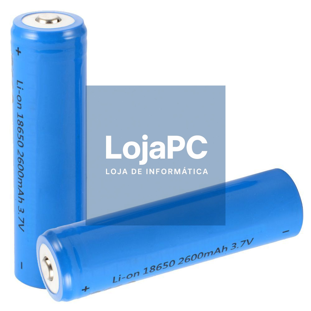 Bateria Lithium 18650 3.7V 2600MA Recarregável