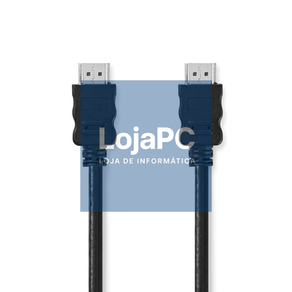 Cabo HDMI Dourado Macho / Macho 1.4 Preto 1m