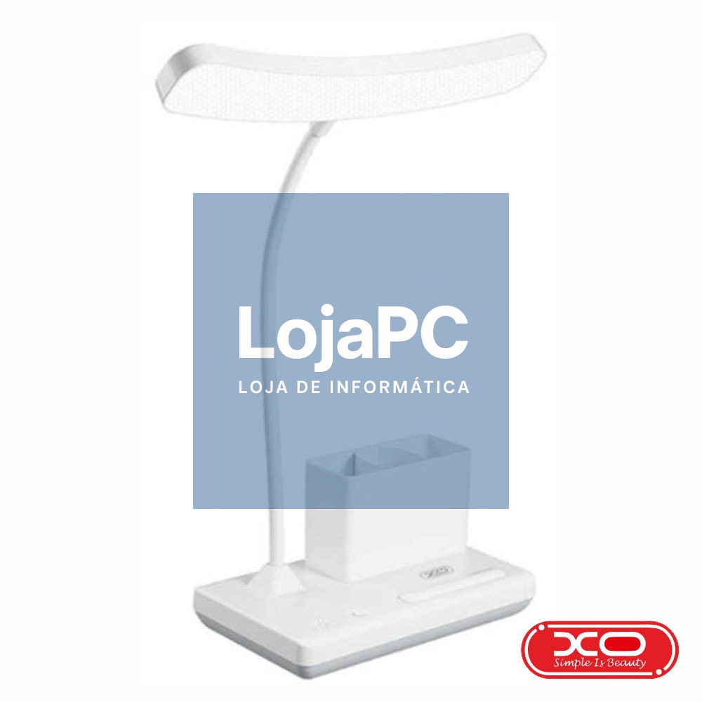 Candeeiro Secretária Táctil LED 2400mAh C/ Organizador XO