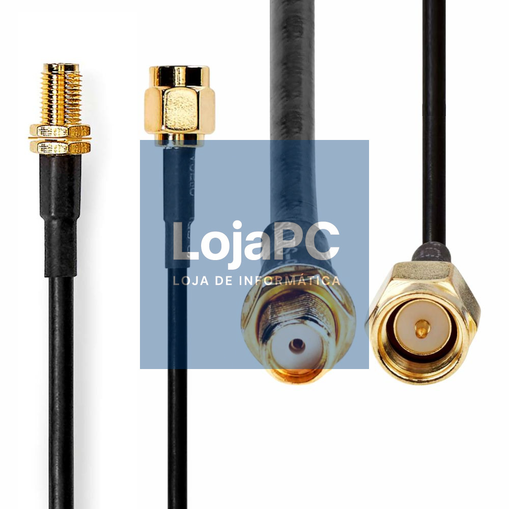 Cabo de Antena HSR-200 SMA Macho - SMA Fêmea 5M