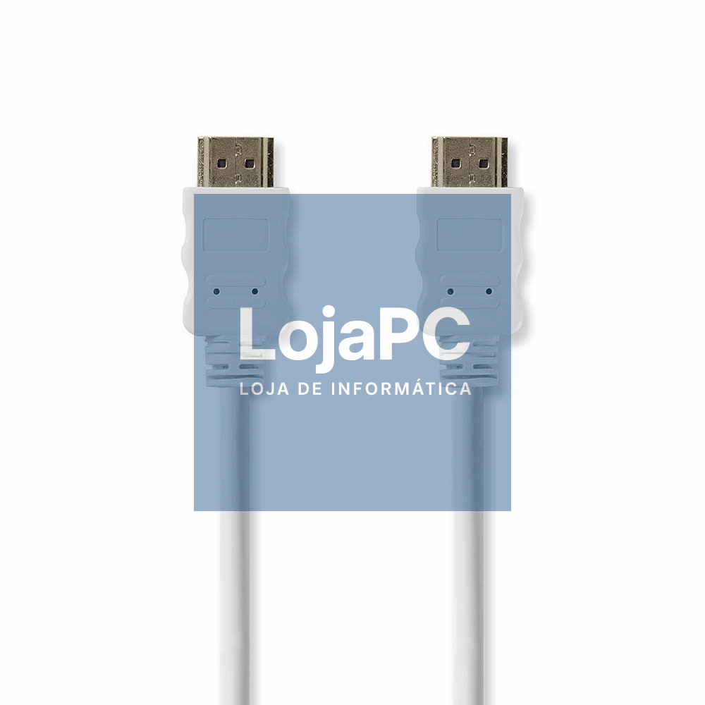 Cabo HDMI Dourado Macho / HDMI Macho Branco 2m