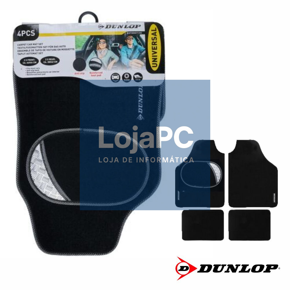 Tapetes Universais Pretos DUNLOP