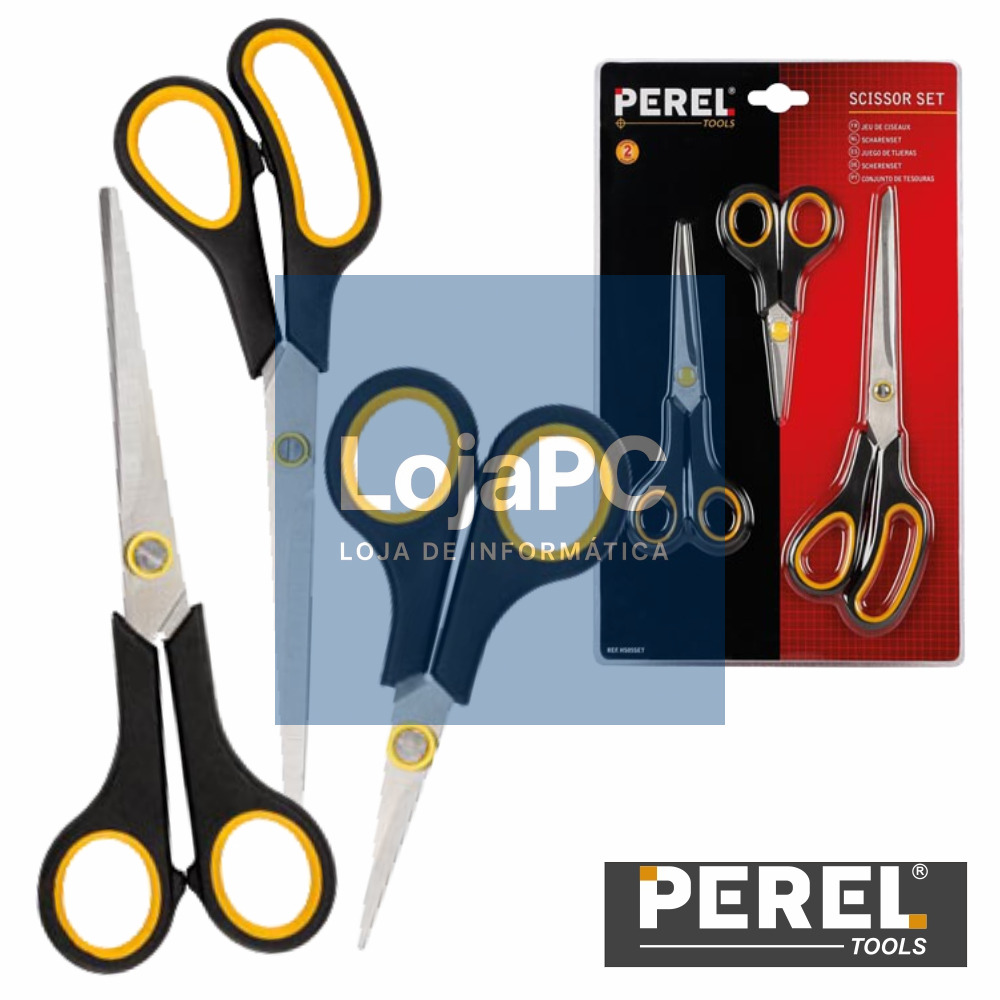 CONJUNTO 3 TESOURAS MULTIFUNÇÕES 130/200/250MM PEREL