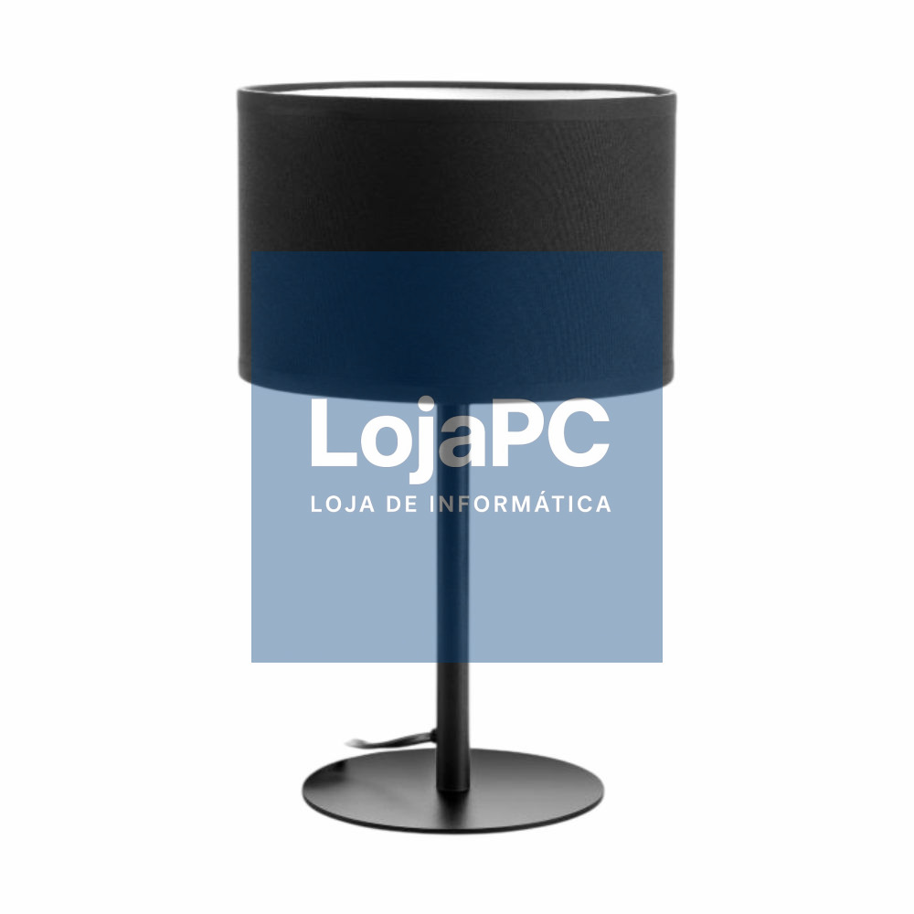 Candeeiro Mesa E27 1x15W ROLLO Preto ADVITI