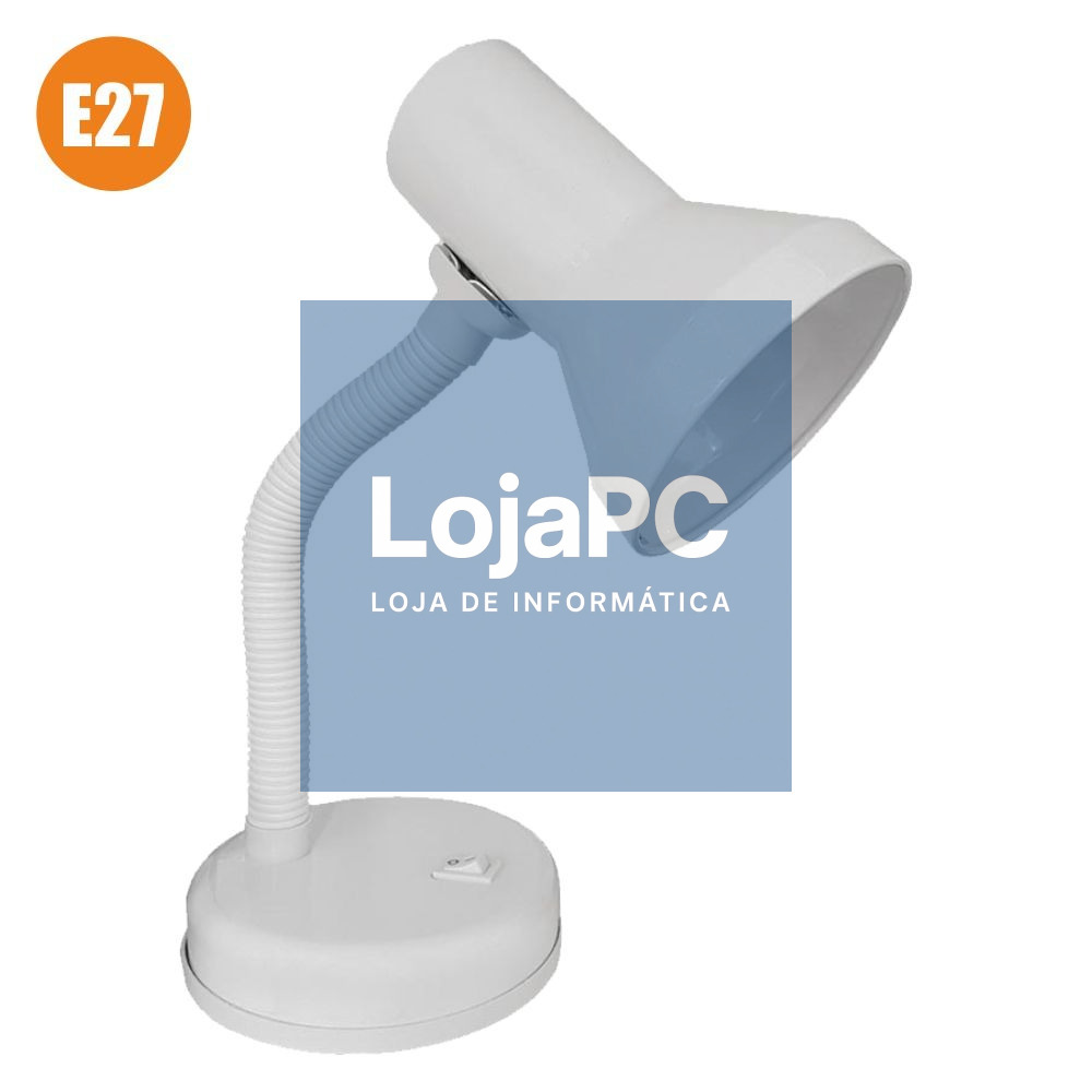 CANDEEIRO MESA E27 60W BRANCO
