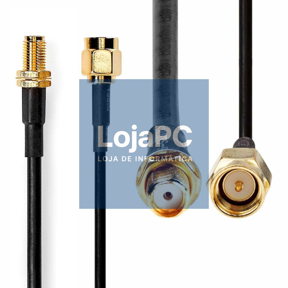 Cabo de Antena HSR-200 SMA Macho - SMA Fêmea 10m