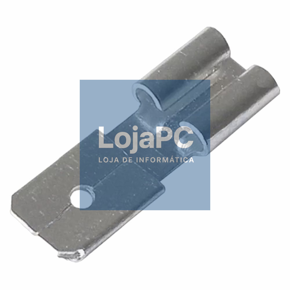 Adaptador Faston Fêmea 4.8mm para 6.3mm Macho