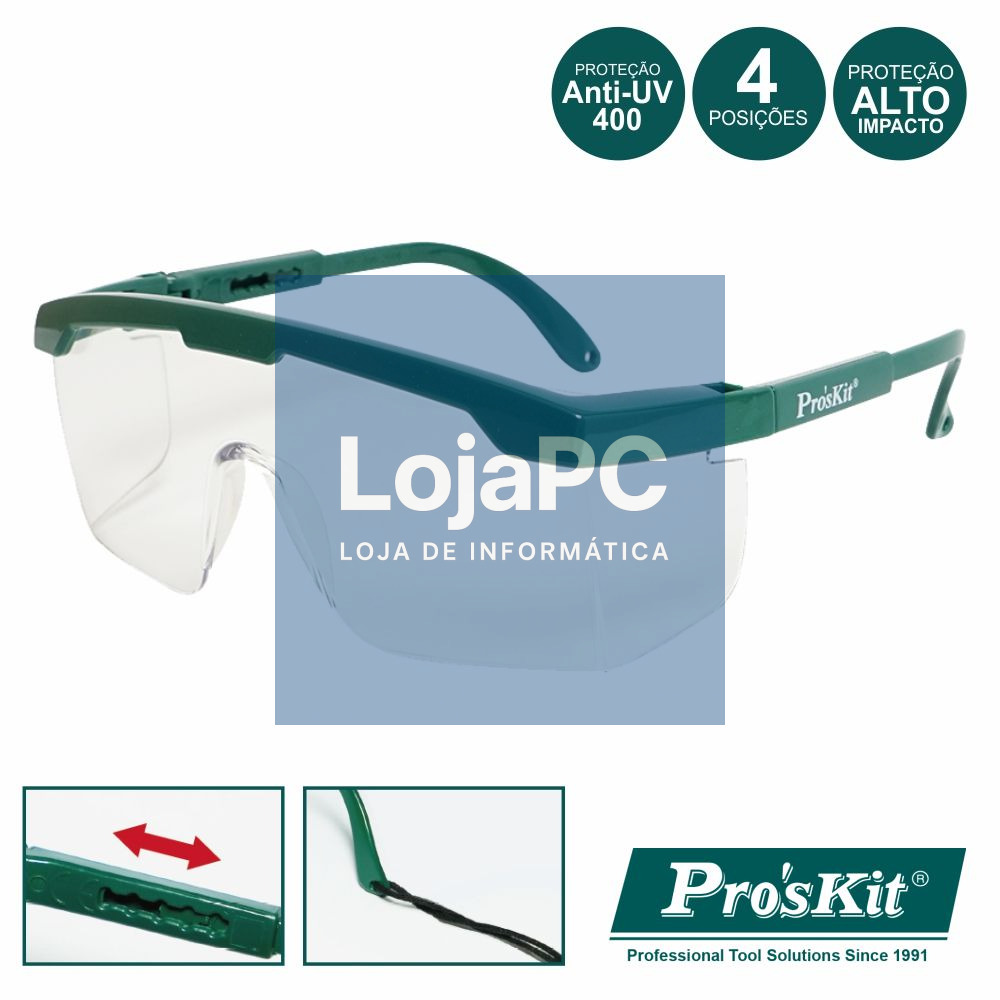 ÓCULOS PROTEÇÃO VISÃO TOTAL PROSKIT