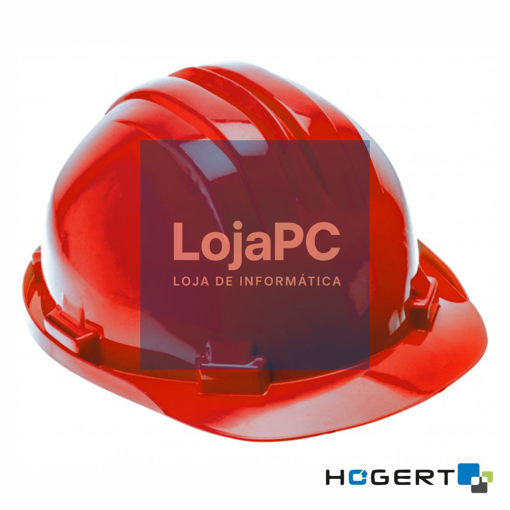 Capacete de Proteção Vermelho HOGERT