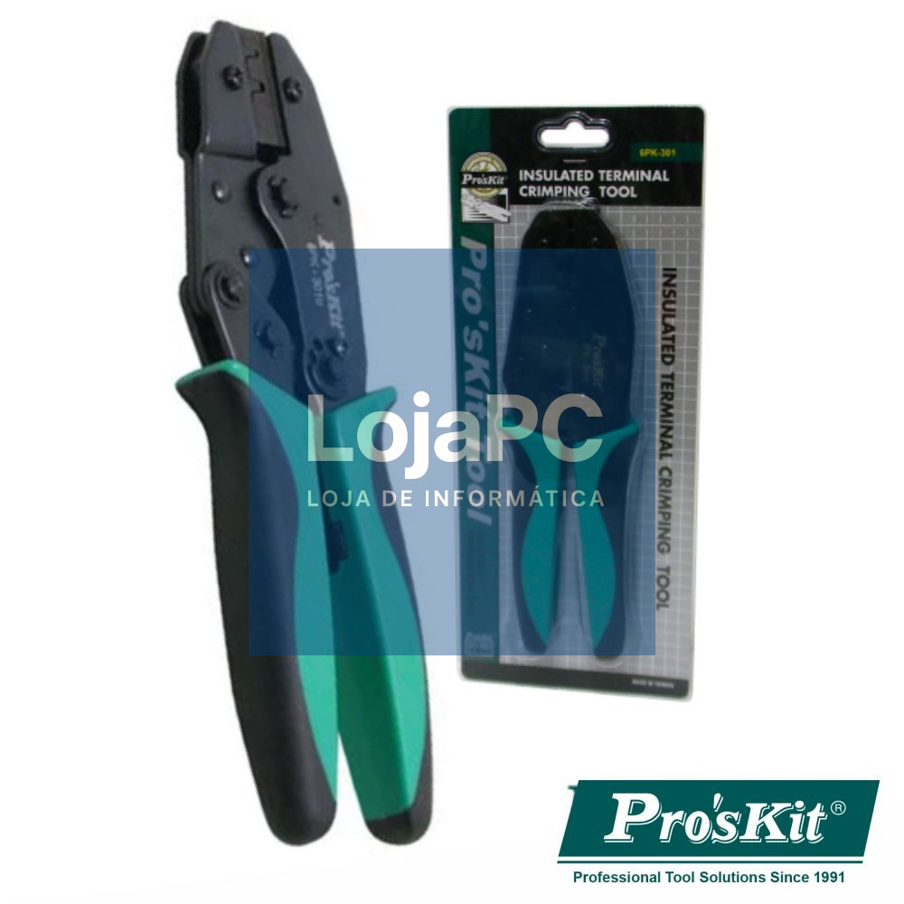 ALICATE DE CRAVAR TERMINAIS NÃO ISOLADOS 220MM PROSKIT