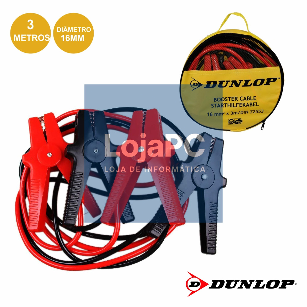 CONJUNTO CABOS BATERIA ARRANQUE 400A 3M DUNLOP