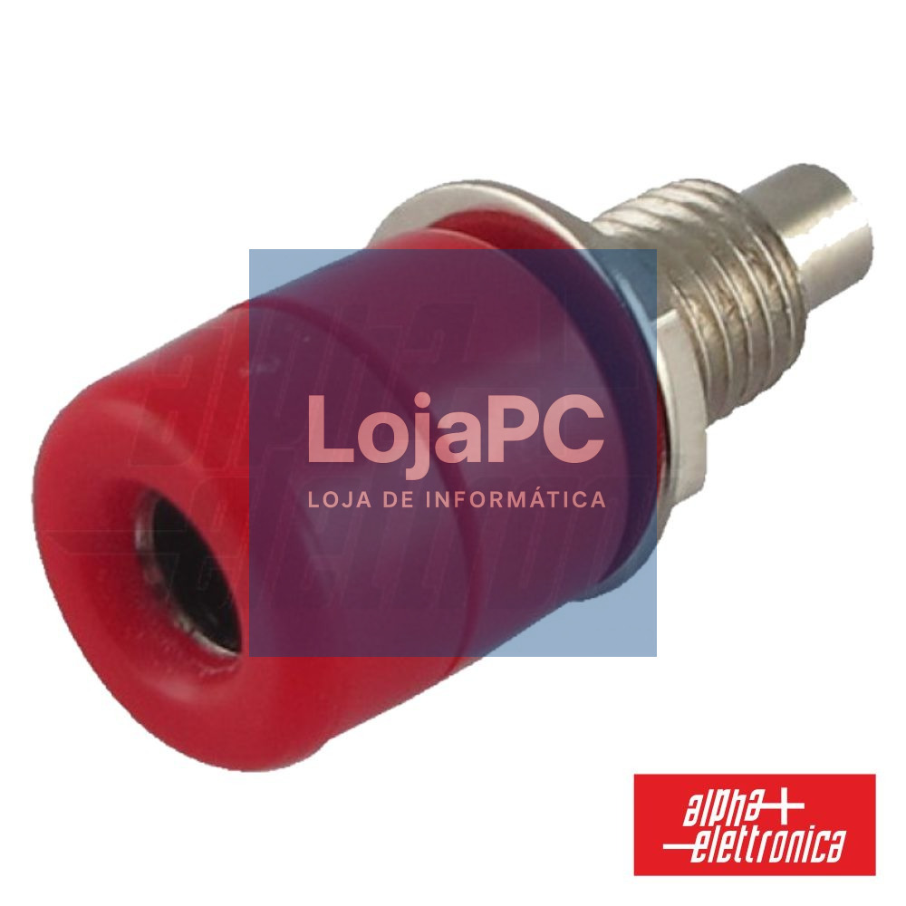 BORNE TERMINAL 4MM VERMELHO