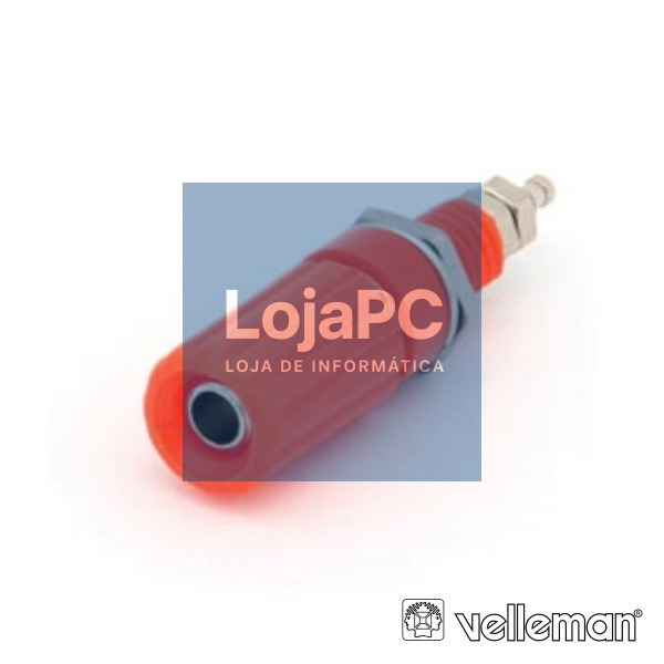 BORNE TERMINAL 44MM VERMELHO VELLEMAN