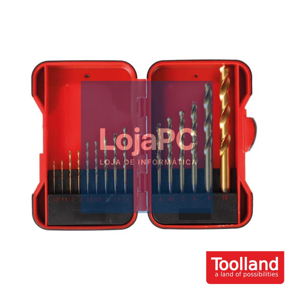 Conjunto de 15 Brocas P/ Metal PEREL