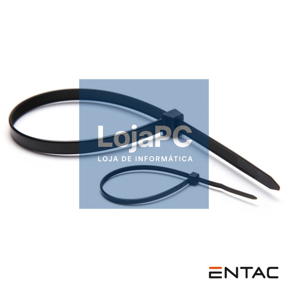 Conjunto 50 Braçadeiras Nylon 3.6x100mm Preto ENTAC
