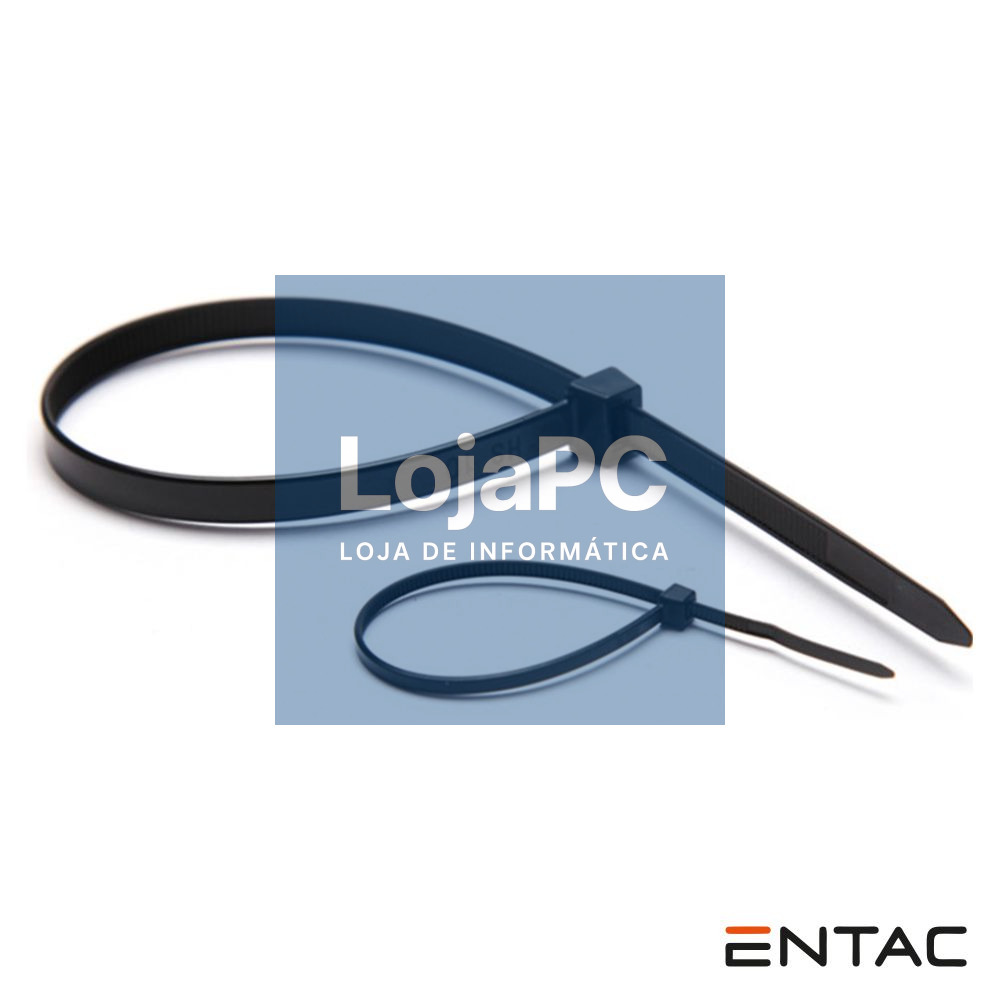 Conjunto 50 Braçadeiras Nylon 4.8x300mm Preto ENTAC