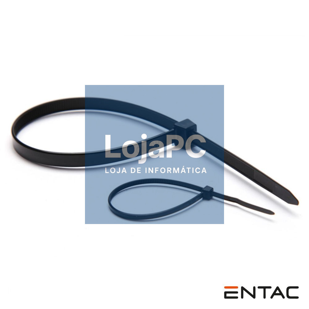 Conjunto 50 Braçadeiras Nylon 2.5x100mm Preto ENTAC