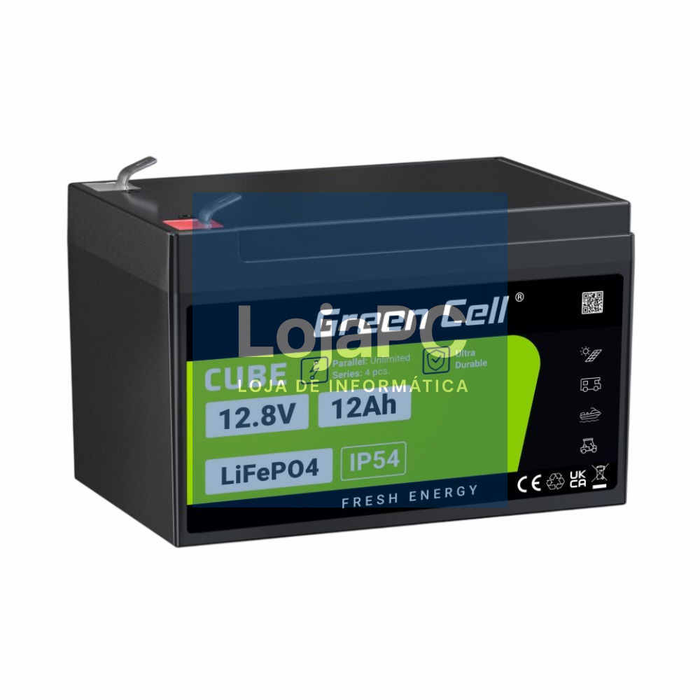 Bateria de Líto LiFePO4 12A 12.8V GREEN CELL