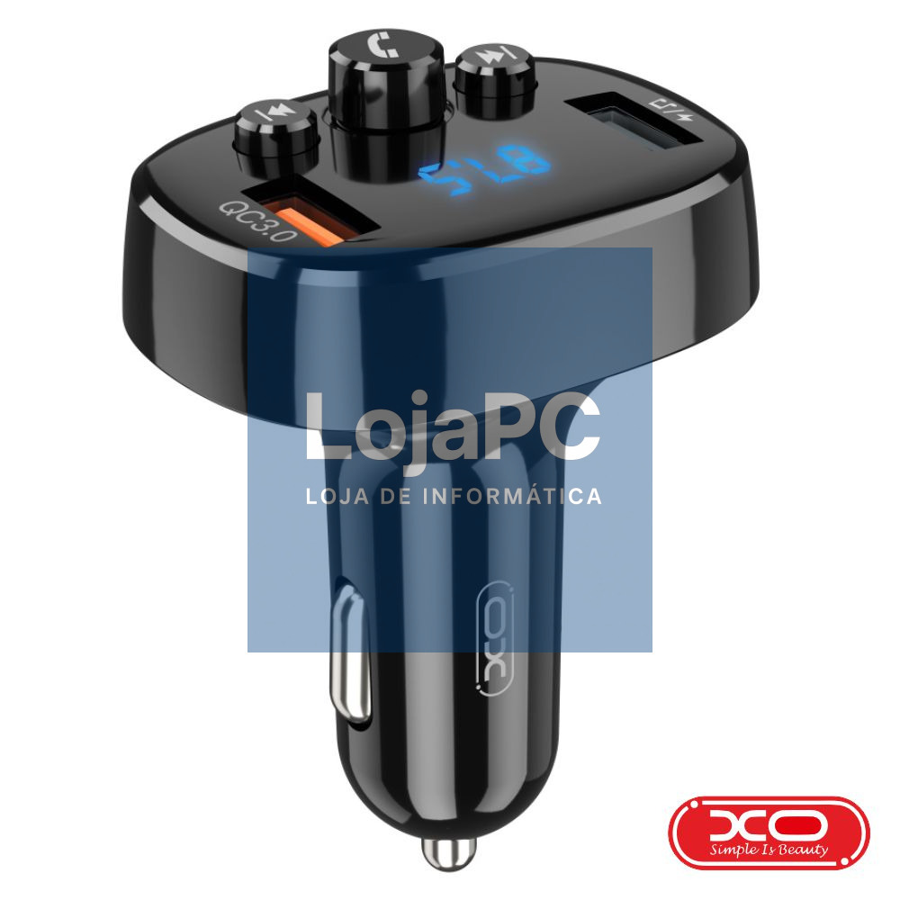Transmissor FM Bluetooth 2USB F. Isqueiro XO