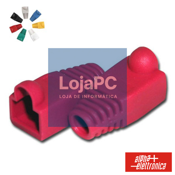 CAPA PROTECTORA P/ CONECTOR RJ45 VERMELHO