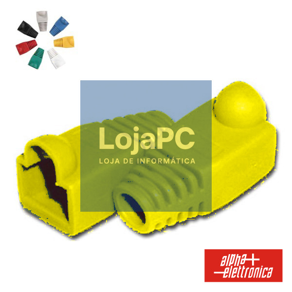 CAPA PROTECTORA P/ CONECTOR RJ45 AMARELO