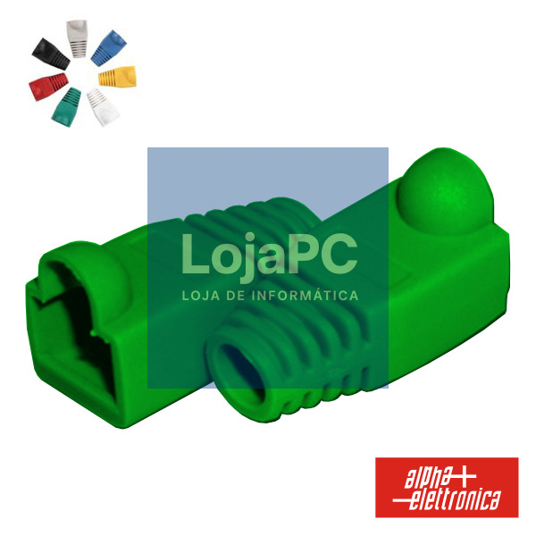 CAPA PROTECTORA P/ CONECTOR RJ45 VERDE