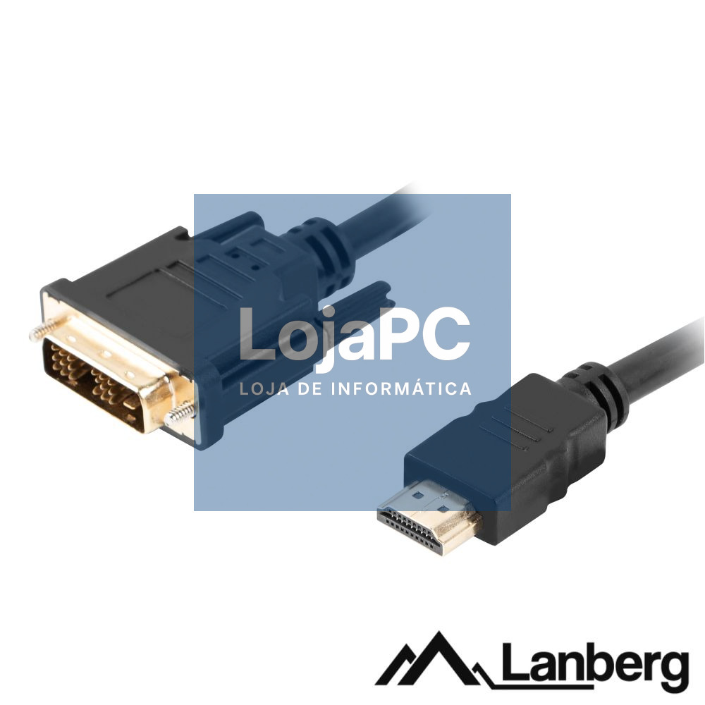 Cabo HDMI Macho / DVI-D Single Link Macho 1.8m LANBERG