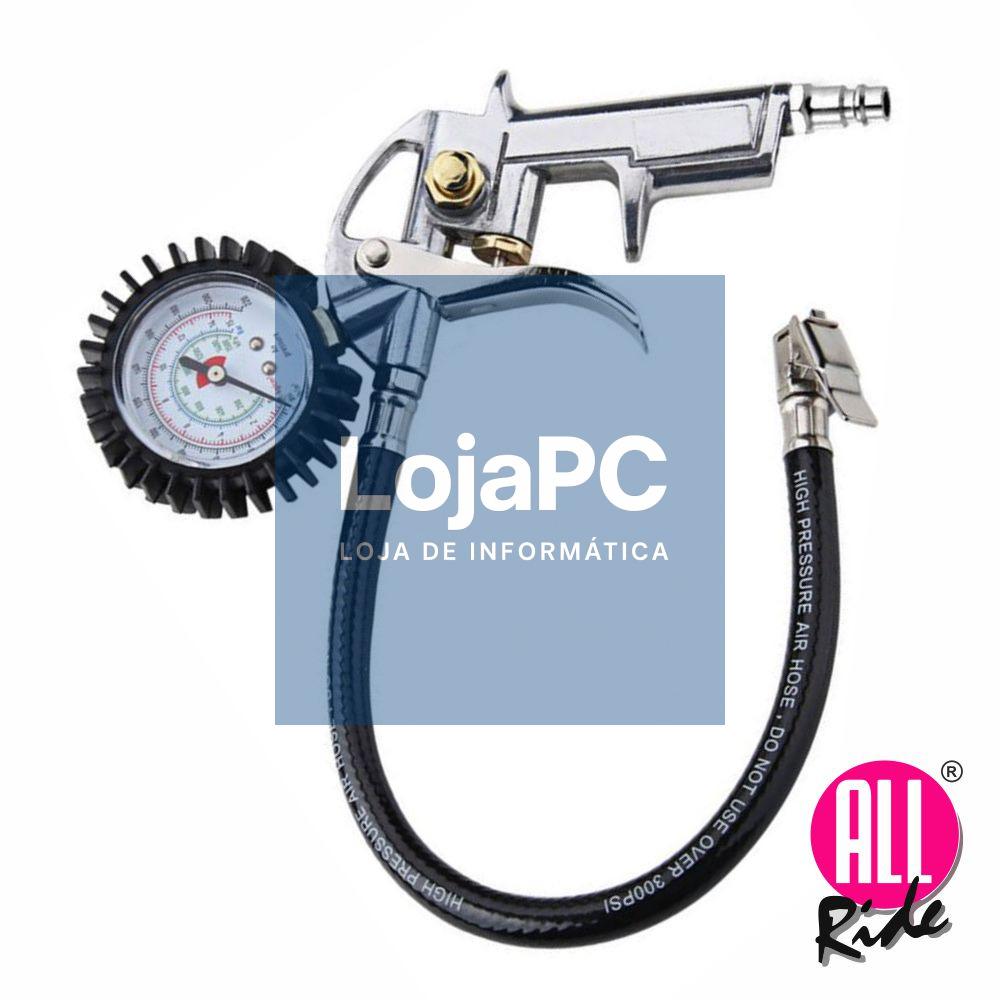 Pistola Sopradora P/ Compressor C/ Manómetro ALL-RIDE