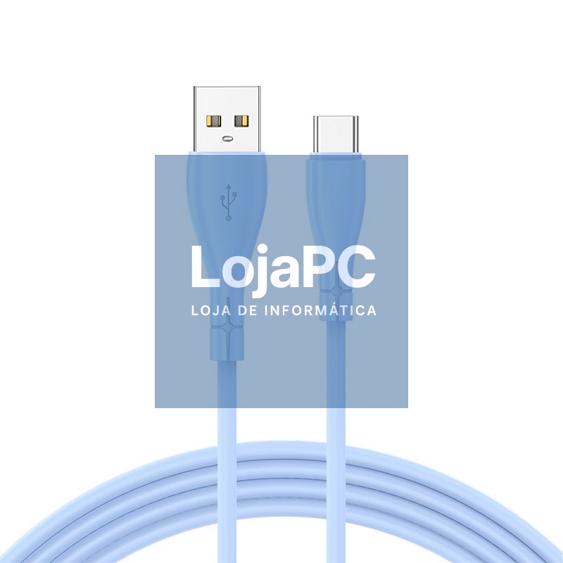 COOL Silicone Universal USB to Type C Cable Sky Blue (1 Meter) — imagem 3