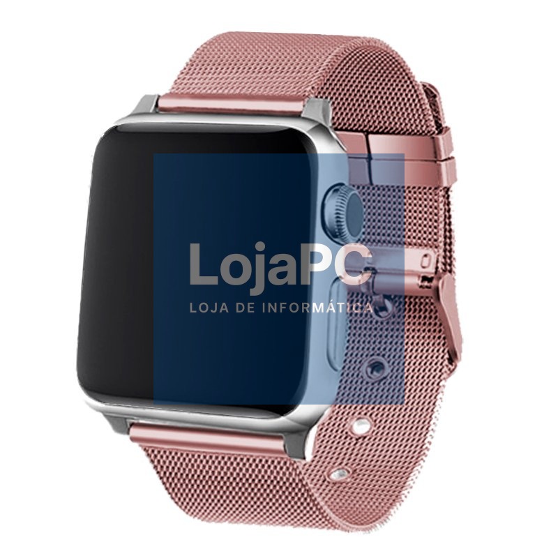 COOL Strap for Apple Watch Series 1 / 2 / 3 / 4 / 5 / 6 / 7 / 8 / 9 / SE (38 / 40 / 41 mm) Metal Pink