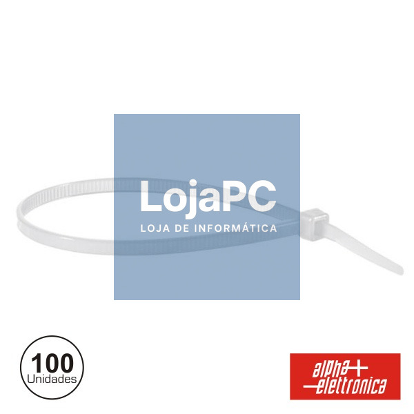 BRAÇADEIRA PLÁSTICA 2.5x80 100X POLYBAG