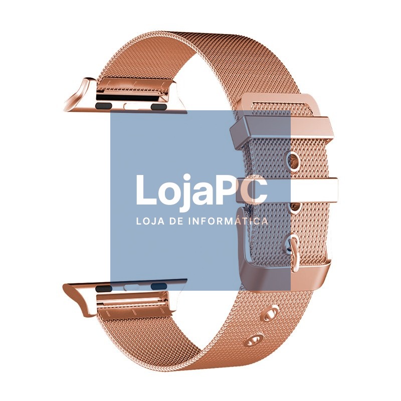 COOL Strap for Apple Watch Series 1 / 2 / 3 / 4 / 5 / 6 / 7 / 8 / 9 / SE (38 / 40 / 41 mm) Metal Rose Gold — imagem 2