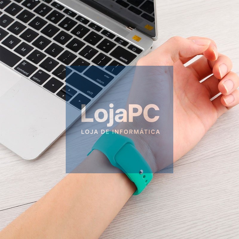 COOL Strap for Apple Watch Series 1 / 2 / 3 / 4 / 5 / 6 / 7 / 8 / 9 / SE (38 / 40 / 41 mm) Rubber Mint — imagem 4